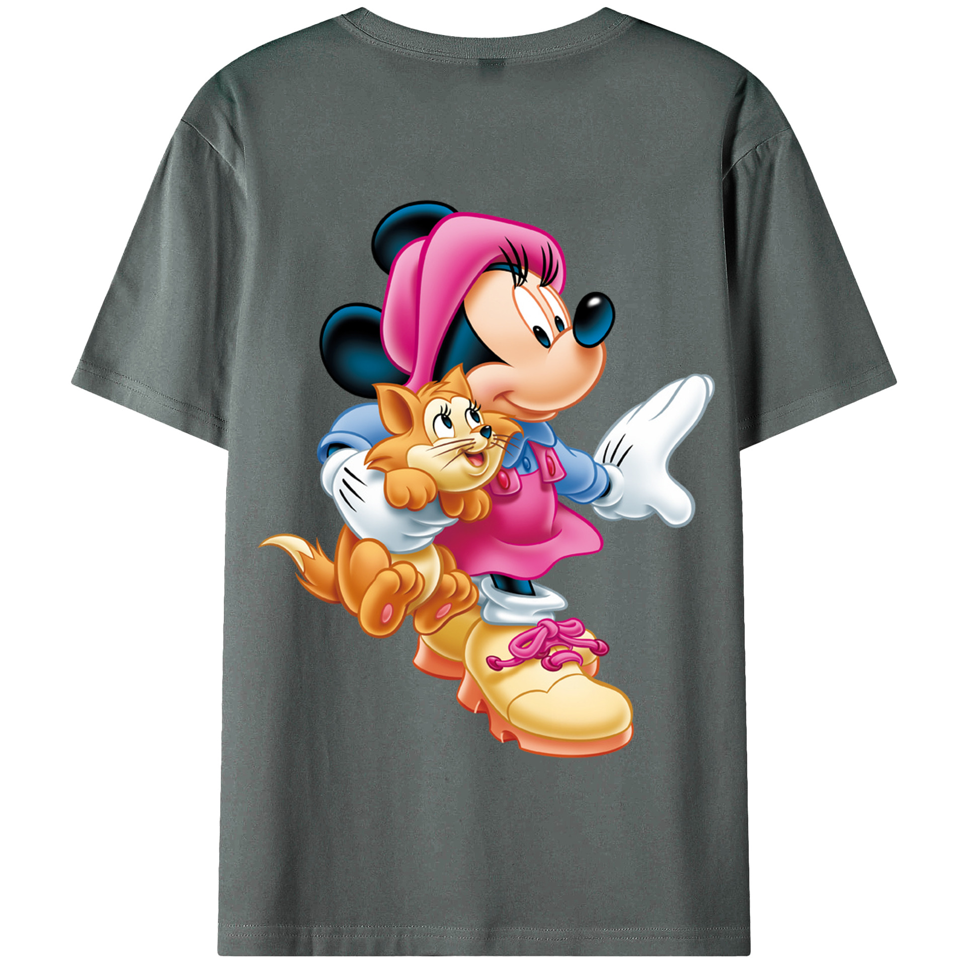 （画像用） ミッキーマウス Mickey Mouse 綿100％半袖Tシャツ（背面プリント）